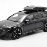Audi RS6 C8 Avant Mythos Svart Med Kolfibertak Asienutgåva GT Spirit 1:18