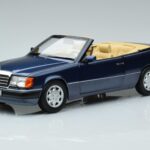 Mercedes 300 CE-24 A124 Cabriolet Nautical Blue Begränsad Utgåva Norev 1:18