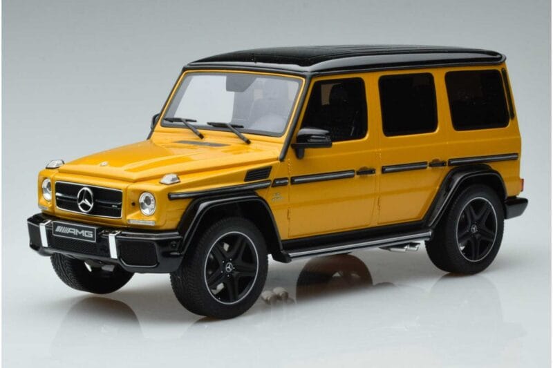 Mercedes G63 AMG W463 Crazy Color Solar Beam Återförsäljarutgåva GT Spirit 1:18