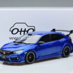 Honda Honda Civic FK8 Type R Halvkombi Mugen Blå Otto 1:18 1:18 Resin