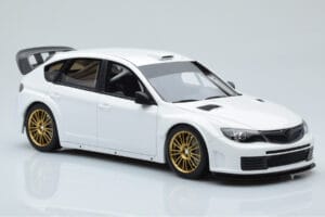 Subaru Impreza WRX STI R205 Med Anpassade Delar Vit Otto 1:18 OT1037 Resin — bild 4 av 6