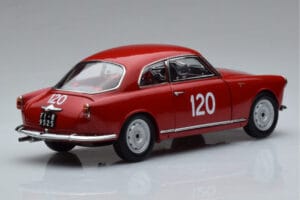 Alfa Romeo Giulietta SV #120 Mille Miglia 1956 Kyosho 1:18 08957A Metall — bild 3 av 9