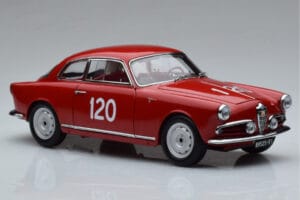 Alfa Romeo Giulietta SV #120 Mille Miglia 1956 Kyosho 1:18 08957A Metall — bild 5 av 9