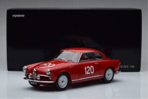 Alfa Romeo Giulietta SV #120 Mille Miglia 1956 Kyosho 1:18 08957A Metall — bild 9 av 9
