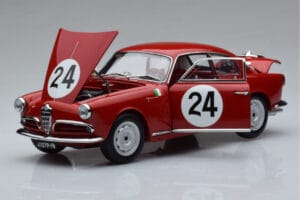 Alfa Romeo Giulietta SV #24 Targa Florio 1958 Kyosho 1:18 08957B Metall — bild 2 av 9