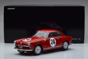 Alfa Romeo Giulietta SV #24 Targa Florio 1958 Kyosho 1:18 08957B Metall — bild 9 av 9