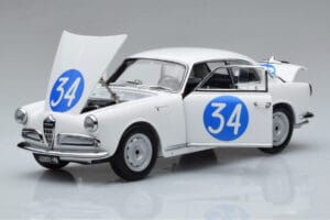 Alfa Romeo Giulietta SV #34 Targa Florio 1960 Kyosho 1:18 08957C Metall — bild 2 av 9
