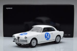 Alfa Romeo Giulietta SV #34 Targa Florio 1960 Kyosho 1:18 08957C Metall — bild 9 av 9