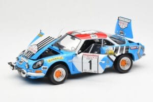 Alpine A110 1600S #1 Nicolas / Vial Winner Tour de Corse 1973 Kyosho 1:18 08485A Metall — bild 2 av 8
