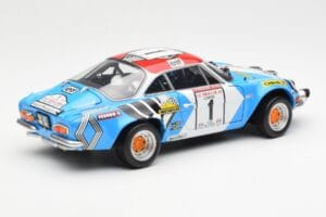 Alpine A110 1600S #1 Nicolas / Vial Winner Tour de Corse 1973 Kyosho 1:18 08485A Metall — bild 3 av 8