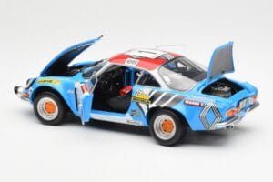 Alpine A110 1600S #1 Nicolas / Vial Winner Tour de Corse 1973 Kyosho 1:18 08485A Metall — bild 5 av 8