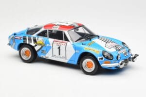 Alpine A110 1600S #1 Nicolas / Vial Winner Tour de Corse 1973 Kyosho 1:18 08485A Metall — bild 6 av 8