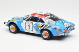 Alpine A110 1600S #1 Nicolas / Vial Winner Tour de Corse 1973 Kyosho 1:18 08485A Metall — bild 7 av 8