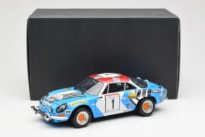 Alpine A110 1600S #1 Nicolas / Vial Winner Tour de Corse 1973 Kyosho 1:18 08485A Metall — bild 8 av 8