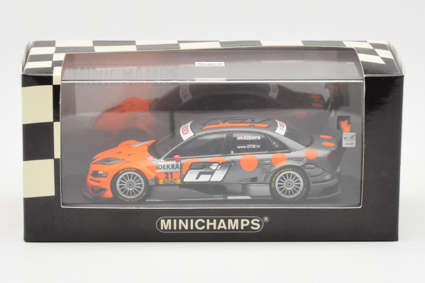 Audi A4 B7 DTM Team Futurecom TME #21 C. Albers DTM 2008 Minichamps 1:43 400089621 Metall — bild 4 av 4