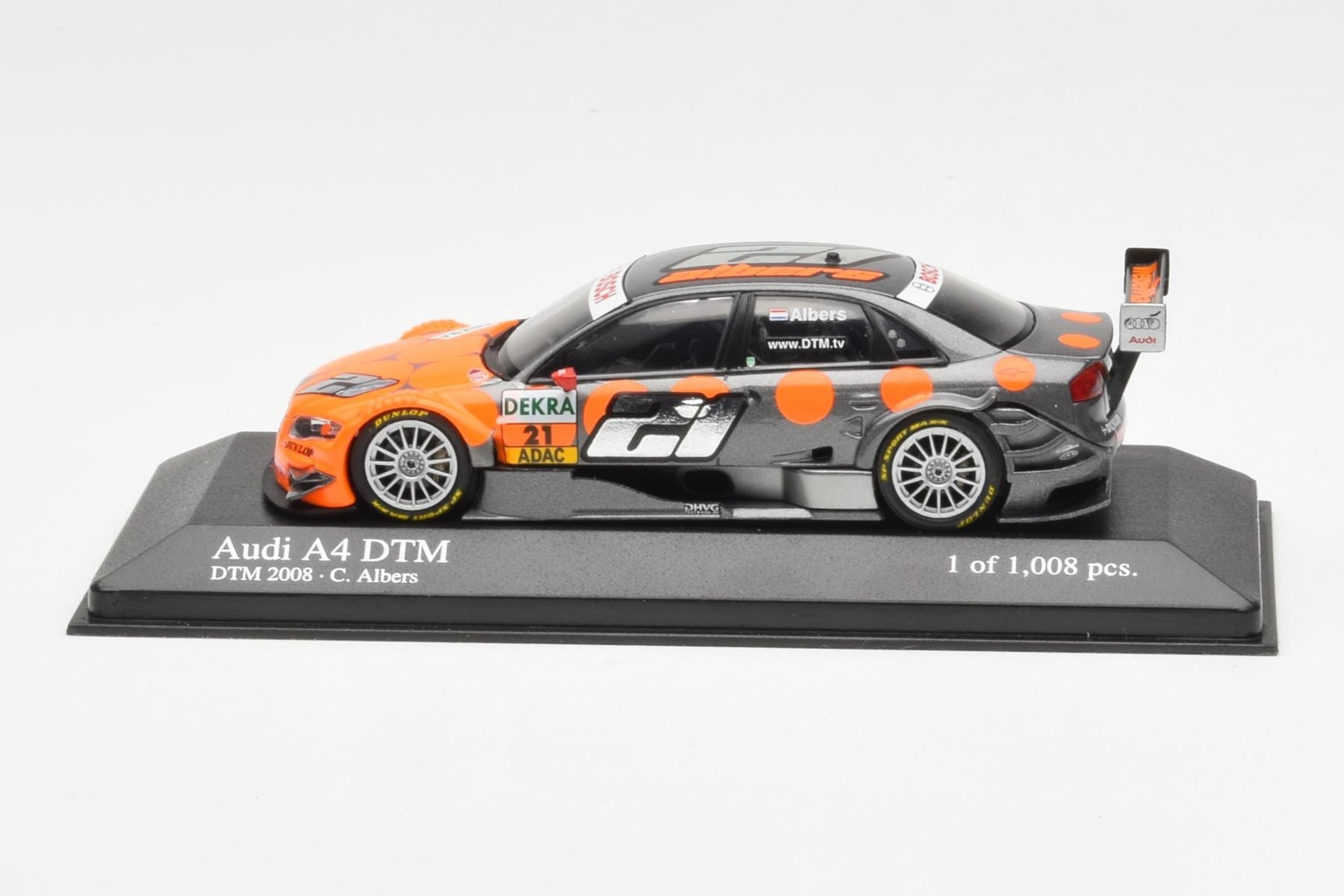 Audi A4 B7 DTM Team Futurecom TME #21 C. Albers DTM 2008 Minichamps 1:43 400089621 Metall