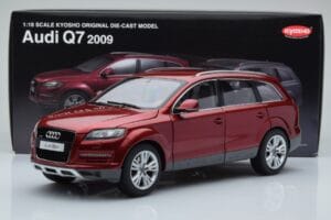 Audi Q7 4L Granatröd Kyosho 1:18 09222R Metall — bild 8 av 8