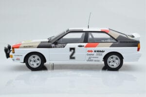 Audi Quattro Audi Sport #1 H. Mikkola / A. Hertz Winners International Swedish Rally 1981 Minichamps 1:18 155811102 Metall — bild 3 av 6