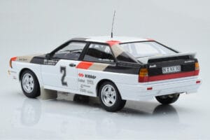 Audi Quattro Audi Sport #1 H. Mikkola / A. Hertz Winners International Swedish Rally 1981 Minichamps 1:18 155811102 Metall — bild 5 av 6