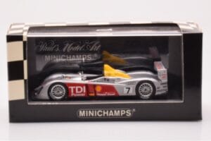 Audi R10 TDI LMP1 #7 R. Capello / T. Kristensen / A. McNish 24 Hours of Le Mans 2006 Minichamps 1:43 400061607 Metall — bild 4 av 4