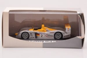 Audi R8 Infineon #2 Winner ALMS Petit Le Mans 2002 Minichamps 1:43 400021382 Metall — bild 4 av 4