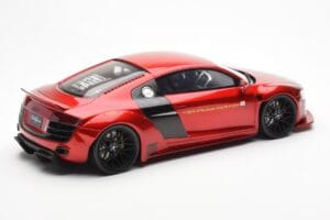 Audi R8 4S Liberty Walk Candy Röd GT Spirit 1:18 GT892 Resin — bild 2 av 6