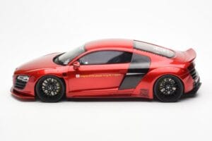 Audi R8 4S Liberty Walk Candy Röd GT Spirit 1:18 GT892 Resin — bild 3 av 6