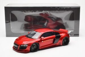 Audi R8 4S Liberty Walk Candy Röd GT Spirit 1:18 GT892 Resin — bild 6 av 6