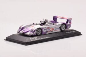 Audi R8 LMP900 #28 F. Biela / P. Kaffer / A. McNish 12 Hours of Sebring Winner 2004 Minichamps 1:43 4000412328 Metall — bild 2 av 4