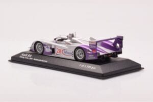 Audi R8 LMP900 #28 F. Biela / P. Kaffer / A. McNish 12 Hours of Sebring Winner 2004 Minichamps 1:43 4000412328 Metall — bild 3 av 4