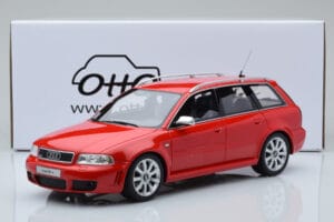 Audi RS4 B5 Avant Röd Otto 1:18 OT1026B Resin — bild 6 av 6