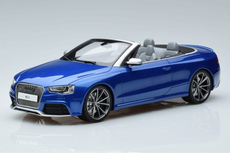 Audi RS5 B8 Cabriolet Blå GT Spirit 1:18 ZM053 Resin