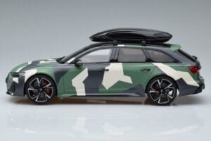 Audi RS6 C8 Avant Kamouflage With Roof Top Asia Edition GT Spirit 1:18 CLDC014 Resin — bild 3 av 6