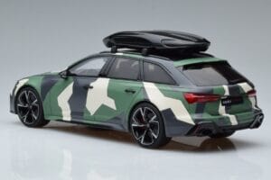 Audi RS6 C8 Avant Kamouflage With Roof Top Asia Edition GT Spirit 1:18 CLDC014 Resin — bild 5 av 6