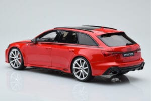 Audi RS6 MTM C8 Avant Tango Röd GT Spirit 1:18 GT432 Resin — bild 5 av 6