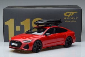 Audi RS7 C8 Sportback Röd Asia Edition GT Spirit 1:18 CLDC021 Resin — bild 6 av 6