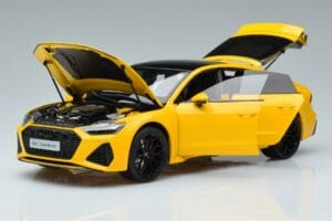 Audi RS7 C8 Sportback Gul Vossen Rims Begränsad Upplaga Kengfai 1:18 VAKF-0335 Metall — bild 2 av 8