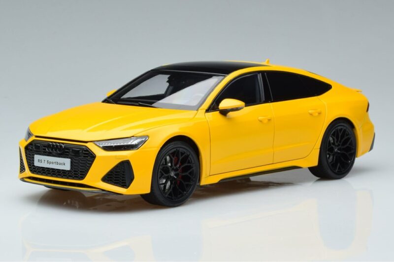 Audi RS7 C8 Sportback Gul Vossen Rims Begränsad Upplaga Kengfai 1:18 VAKF-0335 Metall