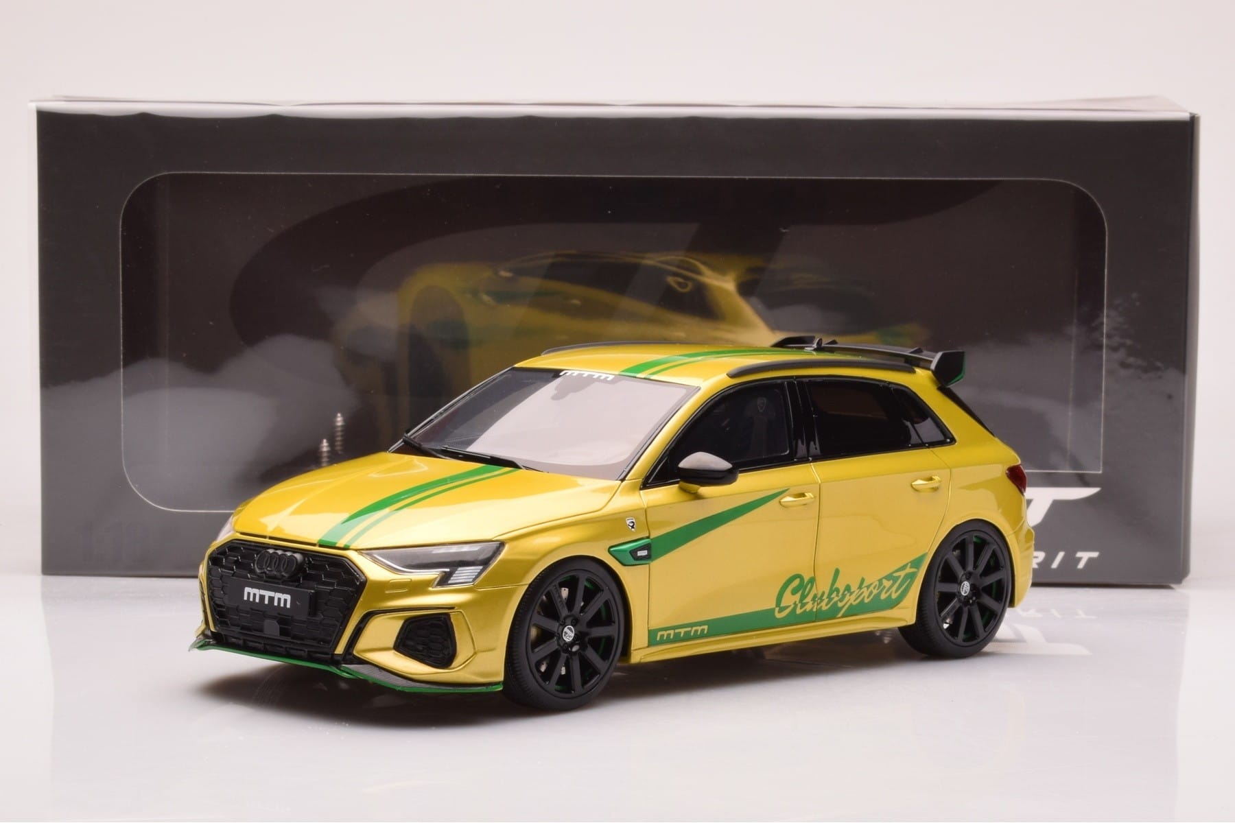 Audi S3 8Y MTM Clubsport Gul GT Spirit 1:18 GT891 Resin — bild 6 av 6