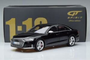 Audi S8 D5 Mythos Svart Asia Edition GT Spirit 1:18 CLDC019 Resin — bild 6 av 6