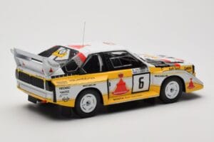 Audi Sport Quattro S1 E2 #6 H. Mikkola / A. Hertz Rally 1000 Lakes 1985 IXO 1:18 18RMC161B Metall — bild 2 av 6