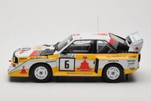 Audi Sport Quattro S1 E2 #6 H. Mikkola / A. Hertz Rally 1000 Lakes 1985 IXO 1:18 18RMC161B Metall — bild 3 av 6