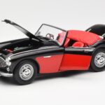 Austin-Healey 3000 Mk I Spider Svart Röd Kyosho 1:18 08141KR - image 2 of 8