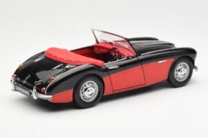 Austin-Healey 3000 Mk I Spider Svart Röd Kyosho 1:18 08141KR Metall — bild 3 av 8