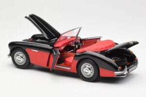 Austin-Healey 3000 Mk I Spider Svart Röd Kyosho 1:18 08141KR Metall — bild 5 av 8