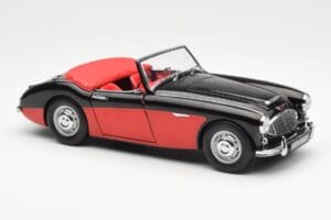 Austin-Healey 3000 Mk I Spider Svart Röd Kyosho 1:18 08141KR Metall — bild 6 av 8