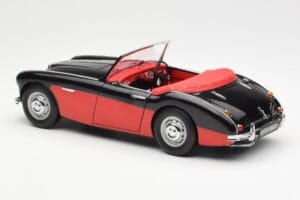 Austin-Healey 3000 Mk I Spider Svart Röd Kyosho 1:18 08141KR Metall — bild 7 av 8