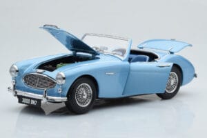Austin-Healey 3000 Mk1 BN7 Blå Kyosho 1:18 08149HBL Metall — bild 2 av 8