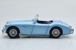 Austin-Healey 3000 Mk1 BN7 Blå Kyosho 1:18 08149HBL Metall — bild 5 av 8