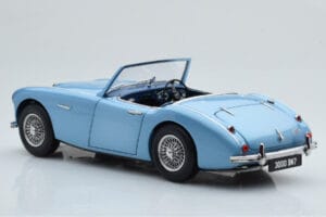 Austin-Healey 3000 Mk1 BN7 Blå Kyosho 1:18 08149HBL Metall — bild 7 av 8